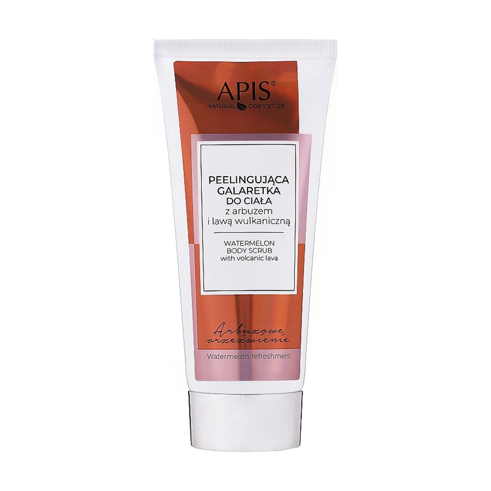 Кавуновий скраб для тіла Apis Natural Cosmetics Watermelon Body Scrub з вулканічною лавою, 200 мл